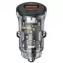 Caricabatterie da auto usams CC164CC01 30W con 1×USB-A e 1×USB-C per ricarica rapida