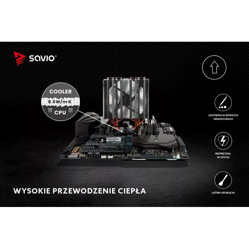 Pasta termica SAVIO TG-02 8,5 W/mK 2 g