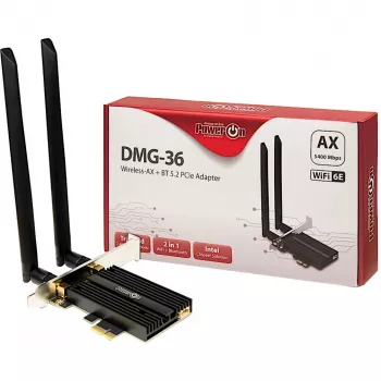 Scheda WLAN-Bluetooth interna Inter-Tech DMG-36 5400 Mbit/s Wi-Fi 6