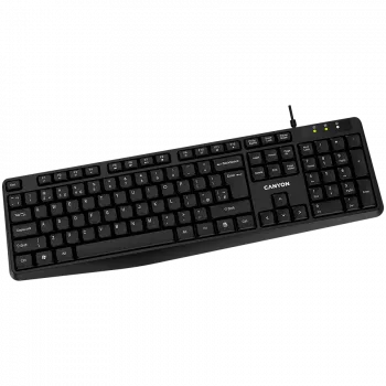 Tastiera con filo CANYON KB-1 layout UK nero