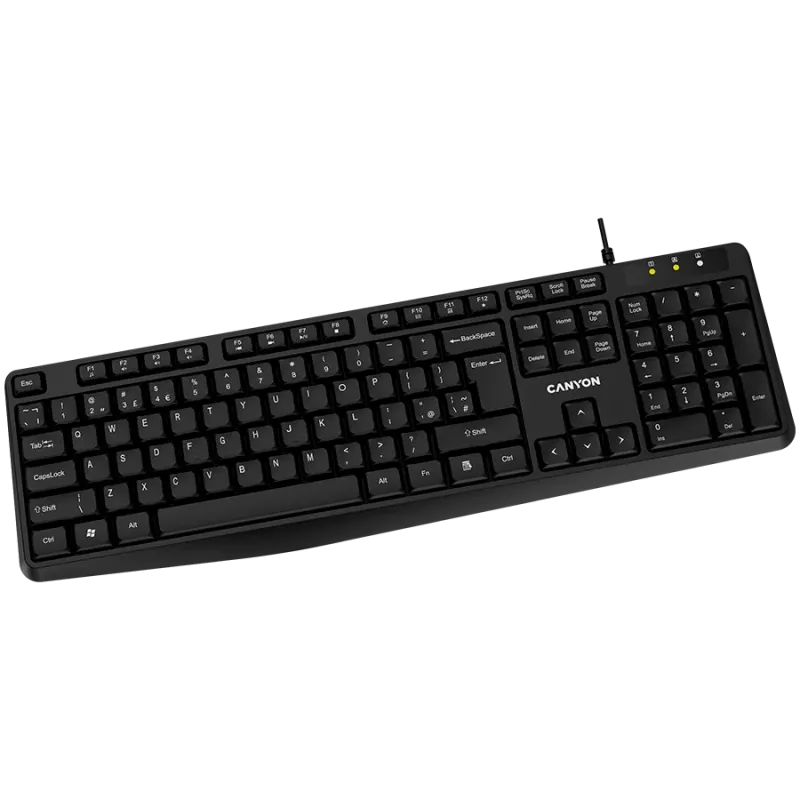 Tastiera con filo CANYON KB-1 layout UK nero