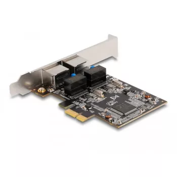 Delock scheda PCI Express x1 a 2 x RJ45 Gigabit LAN RTL8111 (88615)