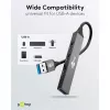 Hub USB Goobay 74456 Type-A 5000 Mbit/s grigio chiaro