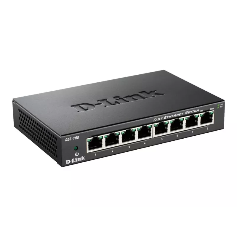 D-Link DES-108 nero