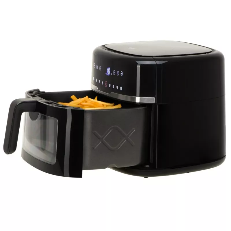 Adler AD 6318 friggitrice ad aria, 8 l, 2500 W, display LCD, 9 programmi, nera