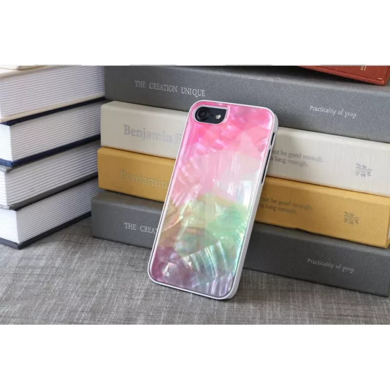 Custodia iKins per Apple iPhone 8/7 – motivo fiori d'acqua, bianco