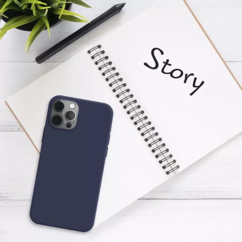 Fixed Story | Cover posteriore | Apple | iPhone 16 Pro | gommato | blu