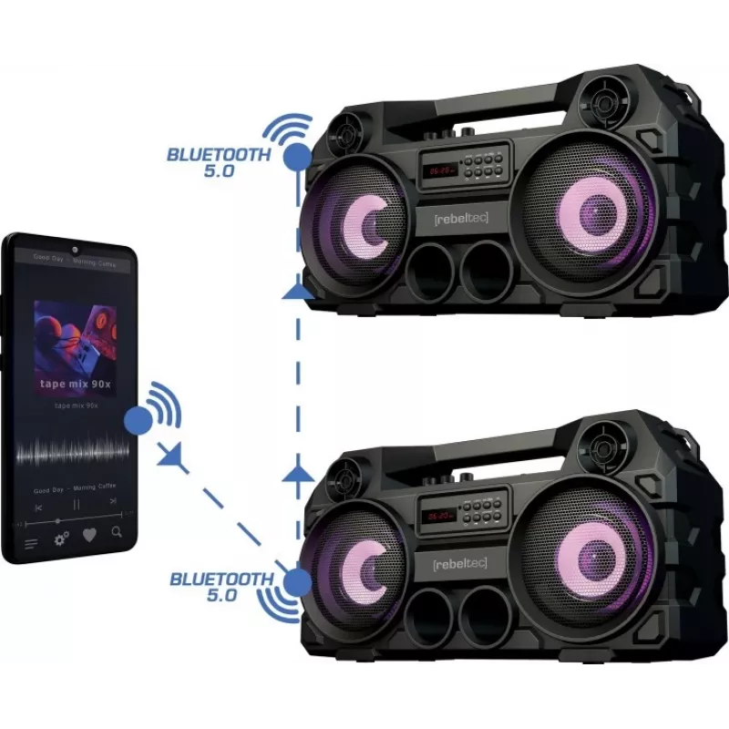 Rebeltec altoparlante Bluetooth SoundBOX 465 nero