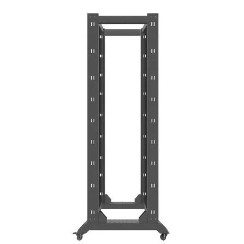 Lanberg OR01-6842-B Rack aperto da 19 pollici, 42U, 600x800 mm, nero