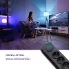Protezione da sovratensione Qoltec 50172 nero 6 prese AC 230V 5 m