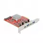 Scheda di espansione DeLOCK PCI Express x4 su USB 10 Gbit/s 2x Type-A 2x Type-C
