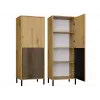 KAMARO 2DK stretto/GŁ rovere ARTISAN VETRINA