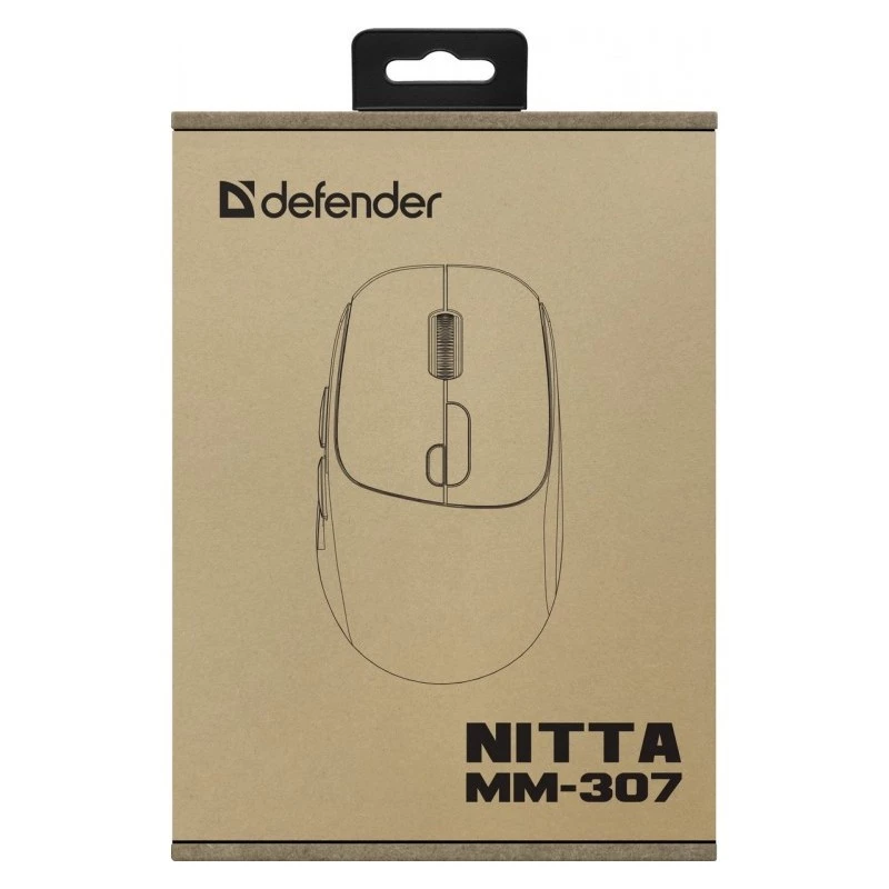 Mouse Defender NITTA MM-307 RF+BT OTTICO 1600dpi 6T BIANCO