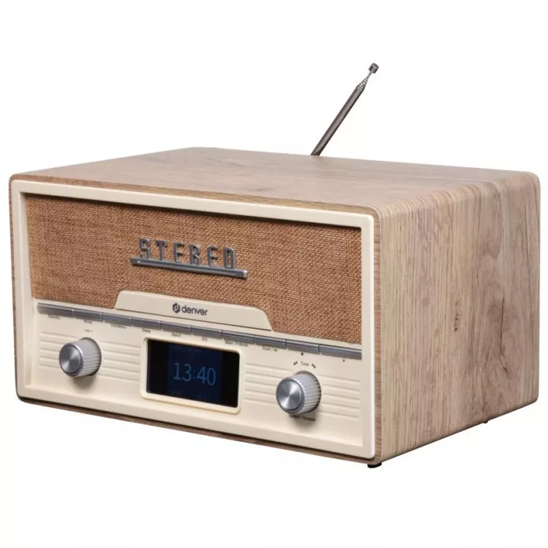 Lettore CD personale Denver MDA-525LW legno 10 W DAB+ FM
