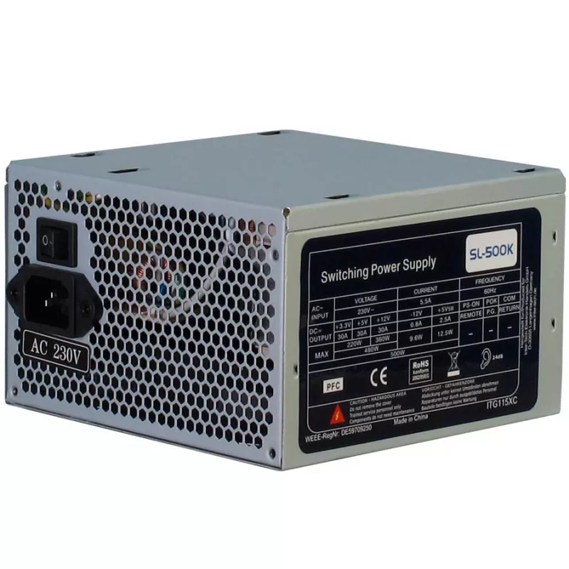 Alimentatore INTER-TECH SL-500K 500W con ventola da 120mm