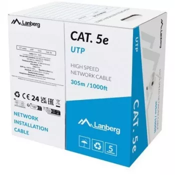 Lanberg LCU5-15CC-0305-S cavo di rete grigio 305 m Cat.5/Cat.5e U/UTP (UTP)