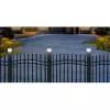 GB128 Lampada solare LED per pali di recinzione e giardino, nero - verde blu