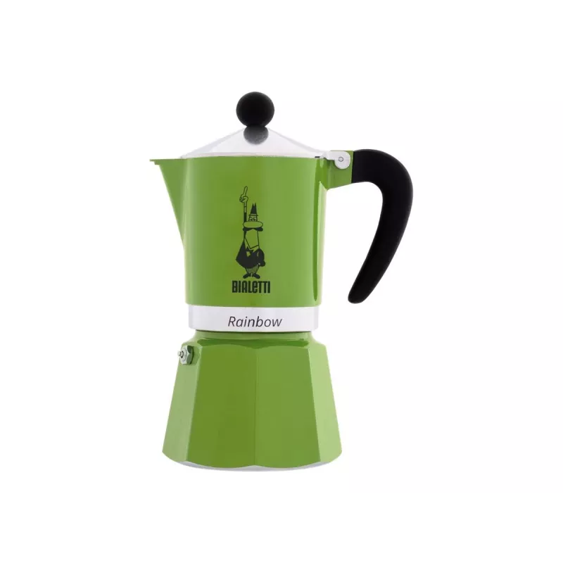 Caffettiera Bialetti Rainbow nera, verde