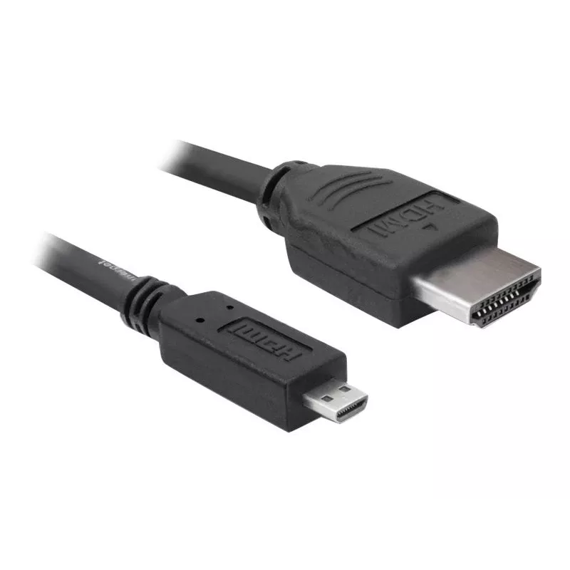 DeLOCK - Cavo video / audio - HDMI - 32 AWG - HDMI, 19 poli (M) - 19 poli Micro-HDMI (M) - 3 m (82663)