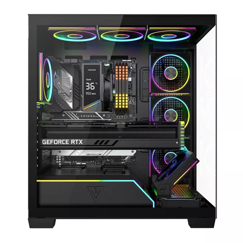 Modecom Volcano Stellar Plus ARGB Midi 8F nero