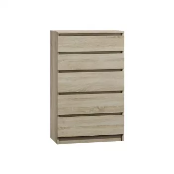 Comò Top e Shop M5 SONOMA — 5 cassetti, finitura rovere, 700×400×1120 mm, truciolare