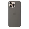 Custodia in silicone con MagSafe per iPhone 16 Pro Max - grigio pietra