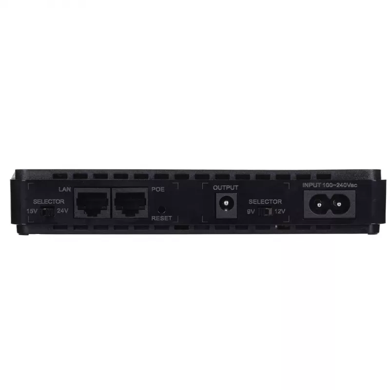 Alimentatore MPL Power RouterUPS-30-PoE 30 W per interni, 100–240 V, nero, 160×105×28 mm