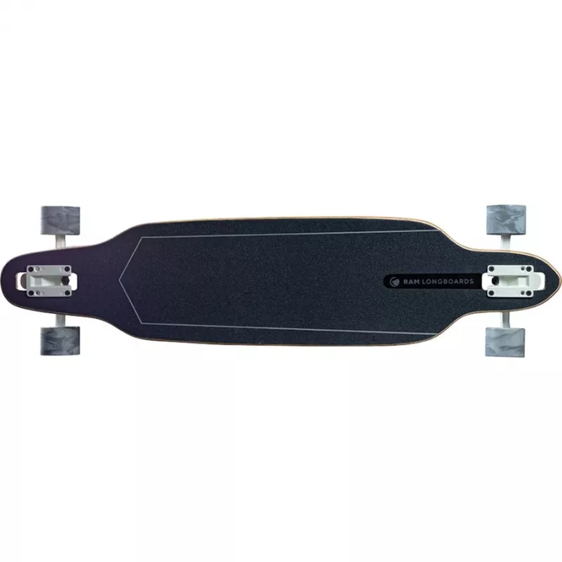 Longboard RAM Solitary Blanc de blanc — longboard RAM, finitura bianco/grigio