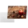 Biglietti d'auguri sigel DS093 — motivo candele di Natale rosse, formato A6, interno bianco