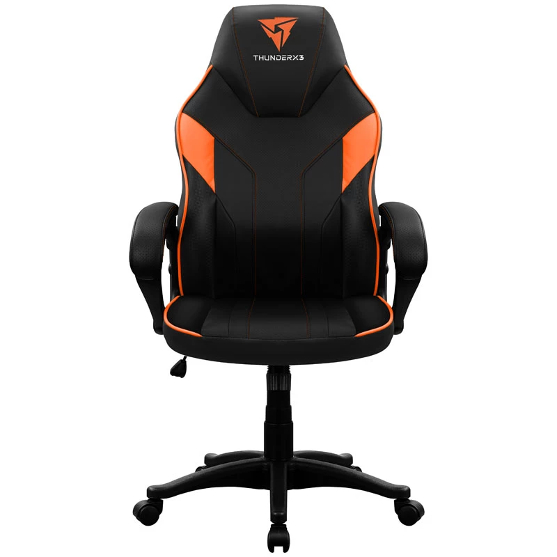 Sedia gaming Thunder X3 EC1 nero arancione – design ergonomico, regolabile in altezza