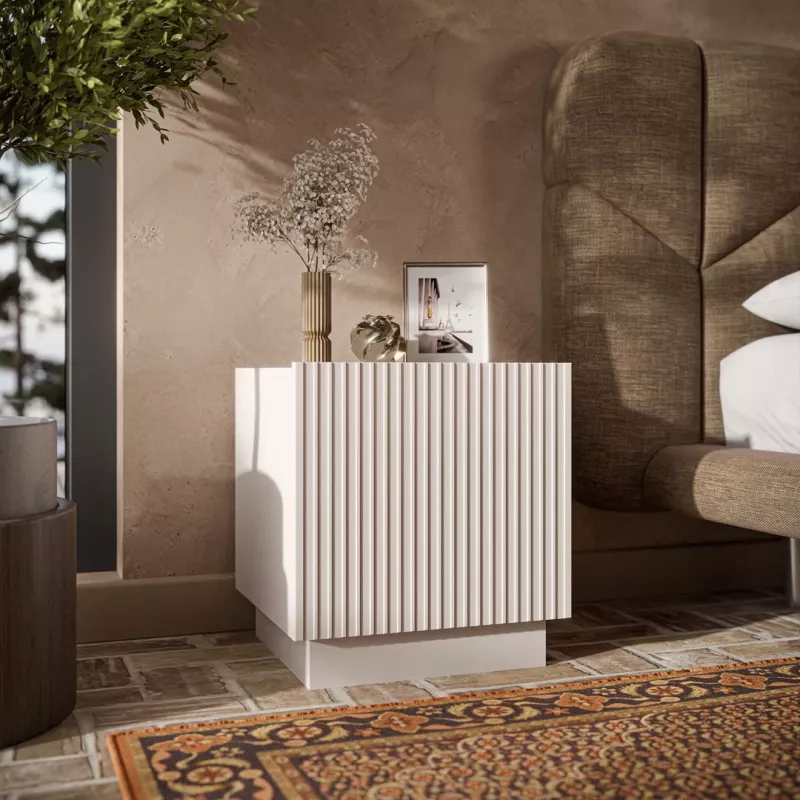 Set comodini Cama meble LIVERTI 2 pz., 45×42×47 cm, colore cashmere, MDF e truciolare