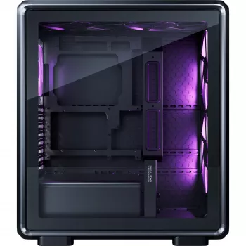 Case PC Cooler Master MasterFrame 500 Mesh Midi Tower — nero con lato trasparente, supporta ATX/EATX, 2x200 mm anteriori, 1x120 mm posteriore