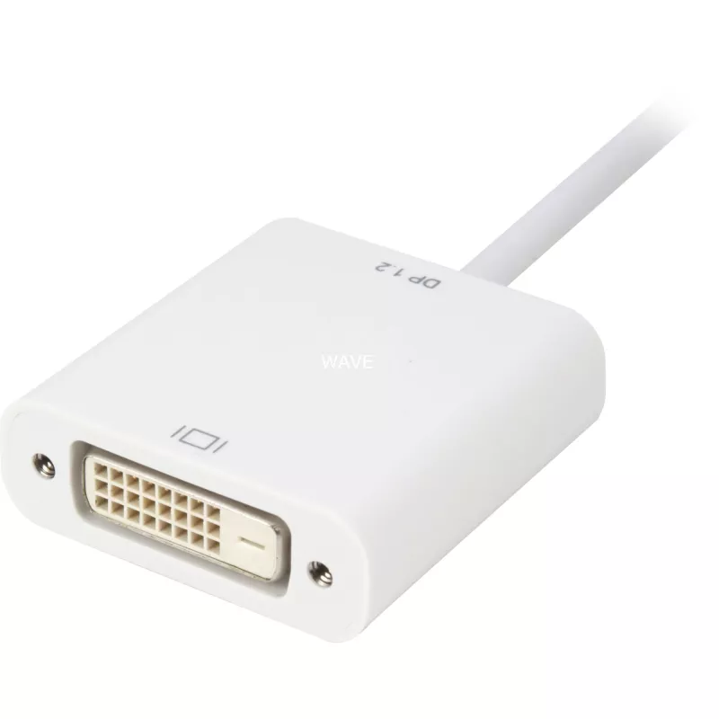 Cavo adattatore DisplayPort-DVI Sharkoon 0,15 m bianco — DisplayPort 1.2 su DVI