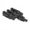 Connettore per pannello solare DeLOCK DL4 1 x femmina a 3 x maschio nero