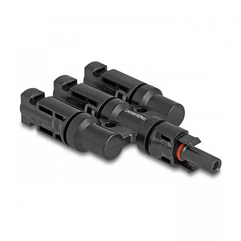 Connettore per pannello solare DeLOCK DL4 1 x femmina a 3 x maschio nero
