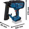 Bosch GTH 18V-38 M Professional Graffatrice per legno a batteria, 18 V, Solo (senza batteria e caricabatterie)