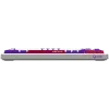 LORGAR KBP7075W, tastiera da gaming meccanica wireless 75% Pro, bianco, layout EN