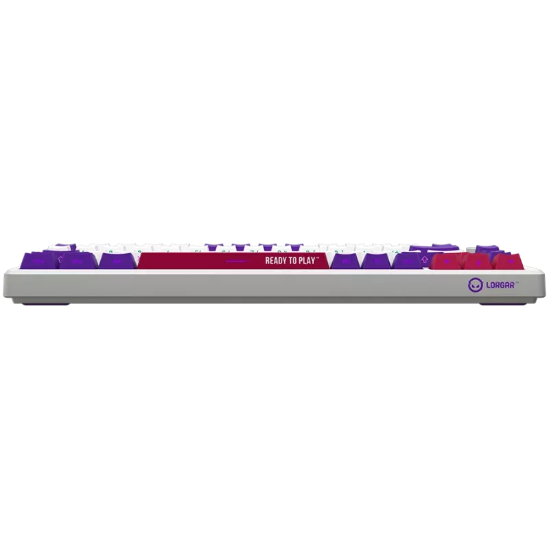 LORGAR KBP7075W, tastiera da gaming meccanica wireless 75% Pro, bianco, layout EN