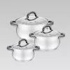 MAESTRO MR-3522-6M-BLACK set di pentole da 6 pezzi