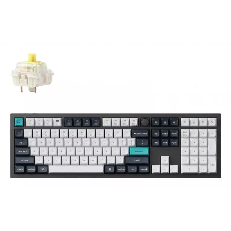 Tastiera meccanica Keychron Q6 Max QMK VIA con switch Gateron Jupiter, layout full-size
