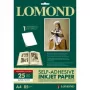 Carta fotografica Lomond A4 lucida, adesiva, 25 fogli