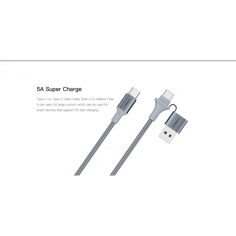 Cavo USB Type-C 2-in-1 Orsen S8, 5A, 1,5 m (ricarica rapida/dati)