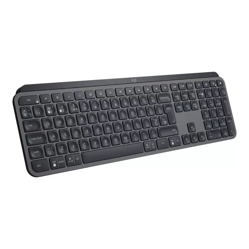 Logitech MX Keys for Business - Tastiera - retroilluminata - wireless - Bluetooth, 2,4 GHz - QWERTY - GB - Graphite (920-010250)