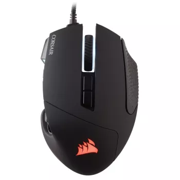 Mouse da gaming Corsair Scimitar RGB Elite, ottico, con filo, 17 tasti, 18000 dpi, nero