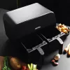 Friggitrice ad aria Petra PT4750BLKVDEEU7, doppia camera, capacità 3,7 L, nero