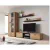Cama set di due mensole 125cm SOHO rovere lefkas/nero
