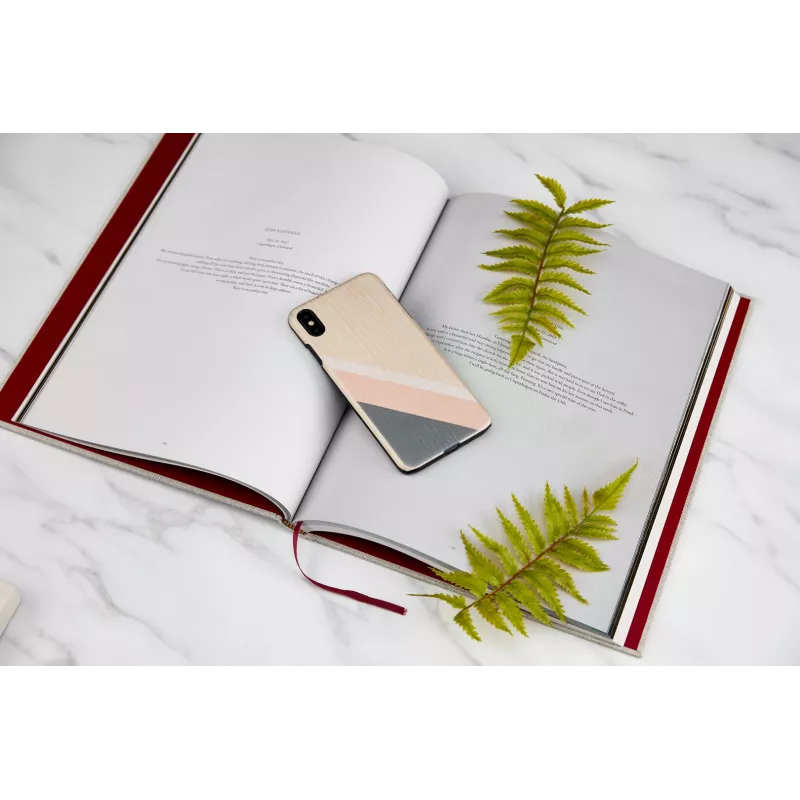 Custodia per smartphone man and wood per iPhone XS Max – abito rosa, nero