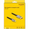 Delock - cavo DisplayPort - Mini DisplayPort (M) a DisplayPort (M) - DisplayPort 1.4 - 3,0 m - supporta 8K 60 Hz - nero, grigio (81093)
