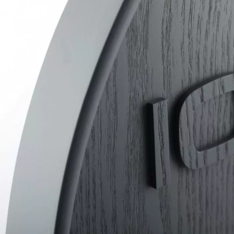 NeXtime 3096GS - orologio da parete - orologio al quarzo - rotondo - grigio - legno - adulti