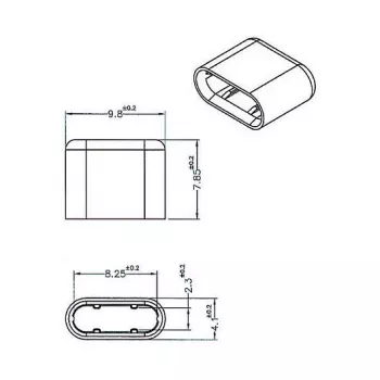 Cappuccio di protezione per connettore femmina DeLOCK 64008 USB Type-C nero